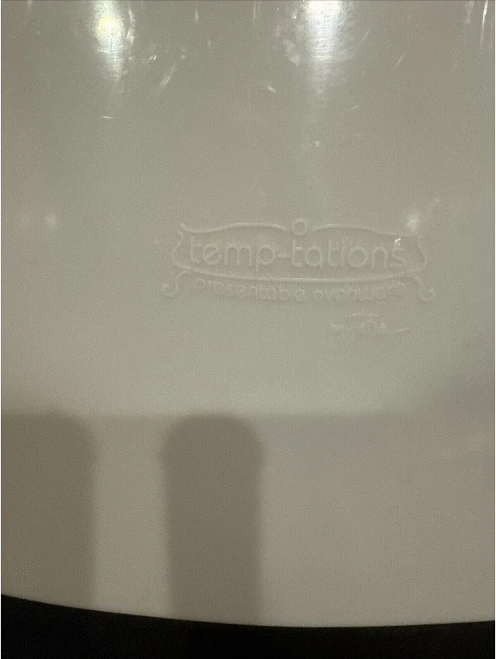 Temptations By Tara Old World Blue 2 Qt Divided Covered Casserole W Metal Stand